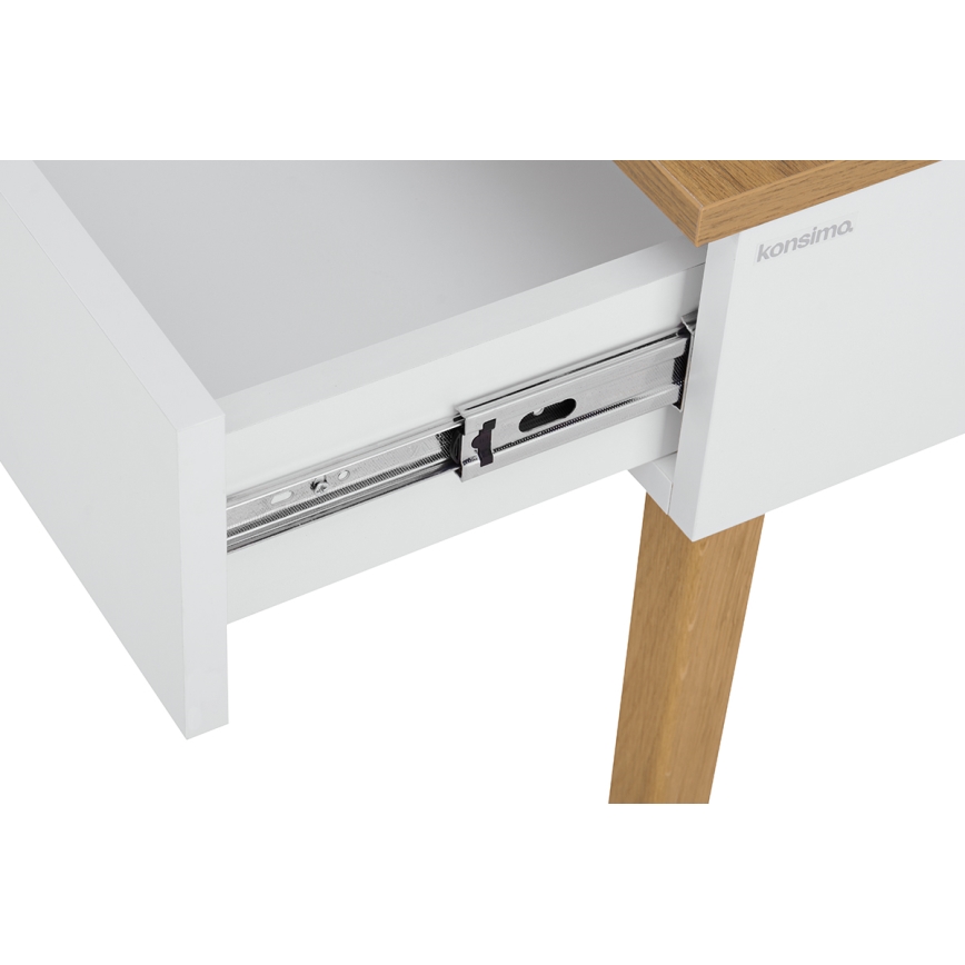 Sängbord FRISK 60x48 cm ek/vit