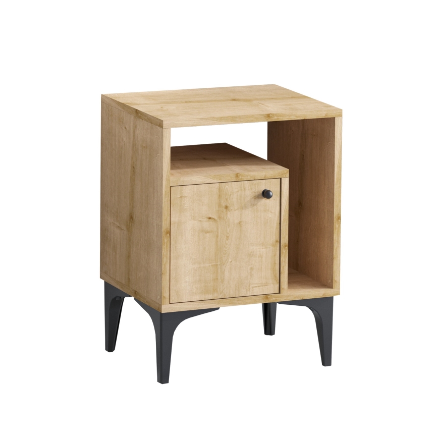 Sängbord NUNO 55x40 cm safir ek