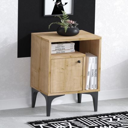 Sängbord NUNO 55x40 cm safir ek