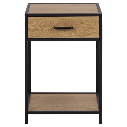 Sängbord SARON ek/svart