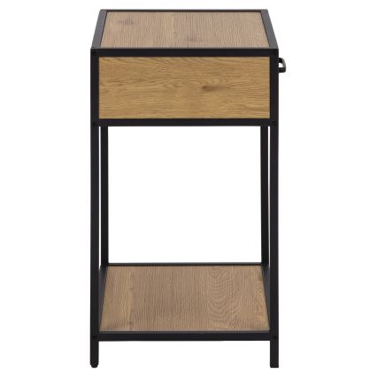 Sängbord SARON ek/svart