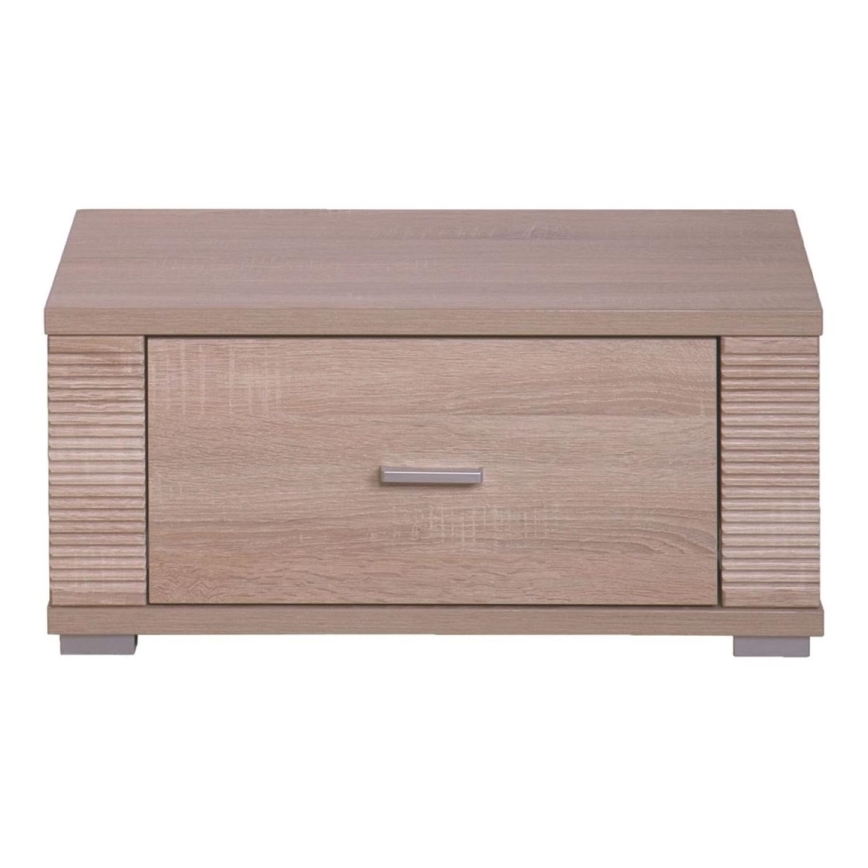 Sängbord THEMO 29x63 cm brun