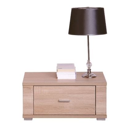 Sängbord THEMO 29x63 cm brun