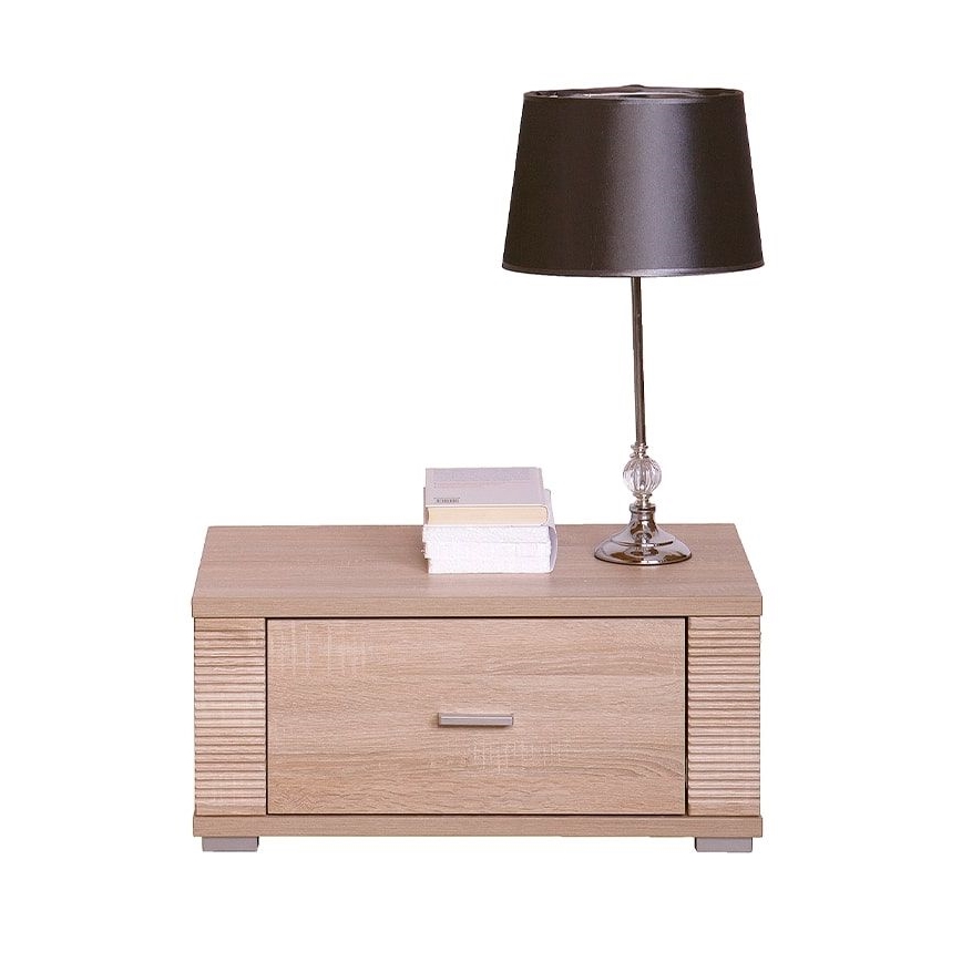 Sängbord THEMO 29x63 cm brun