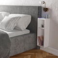 Sängbord TURRA 65x20 cm vit