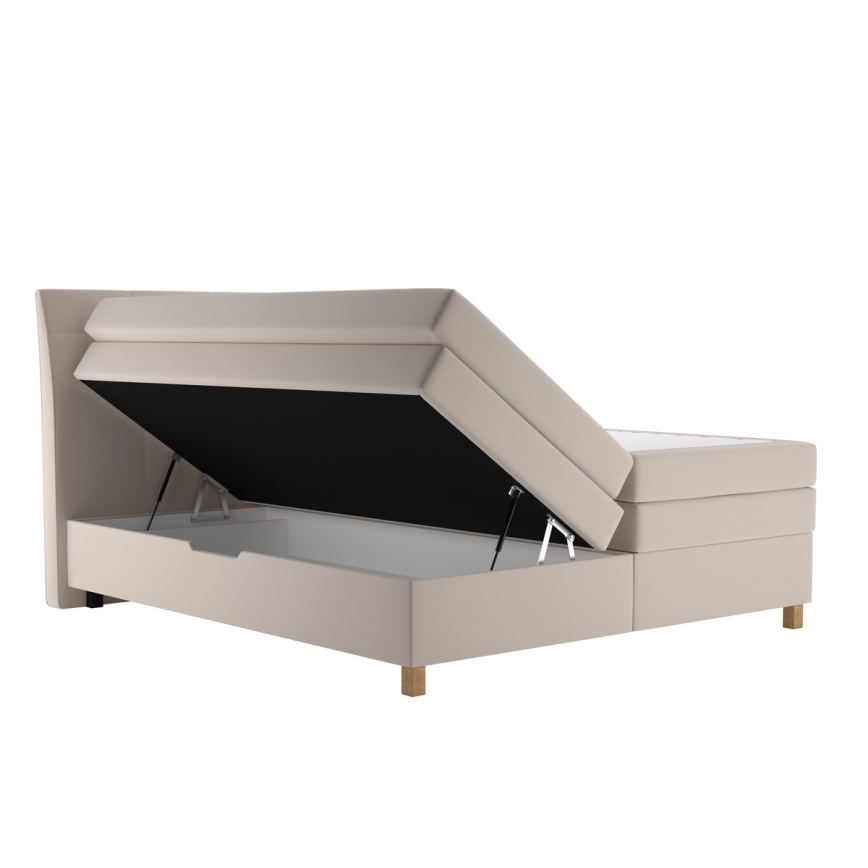 Sängbotten med madrass BEA 180x200 cm beige