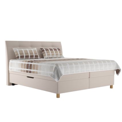 Sängbotten med madrass BEA 180x200 cm beige