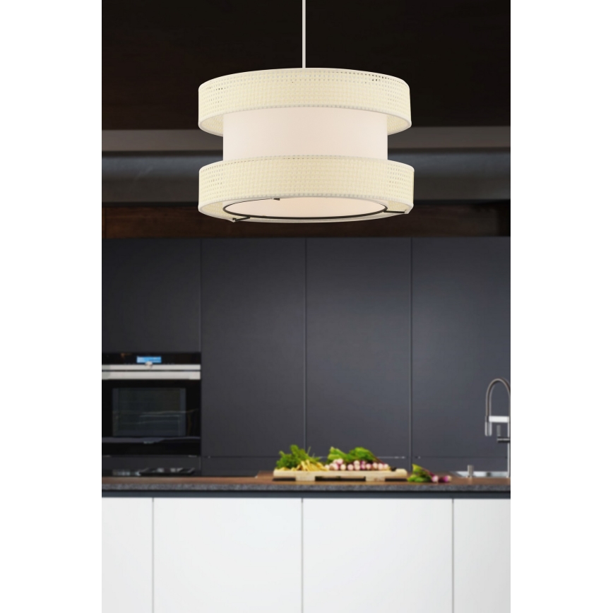 Sänglampa HALO 1xE27/60W/230V krämfärgad