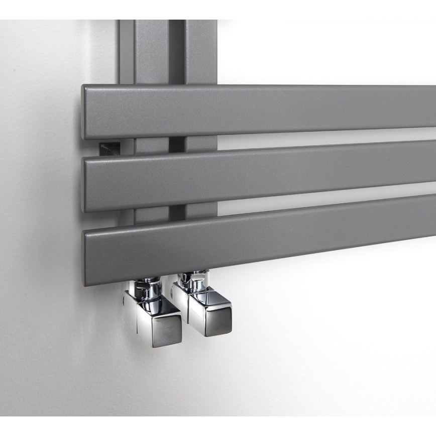 Sapho - Anslutningssats för vinkelventiler CUBE, 2 st, polerad krom