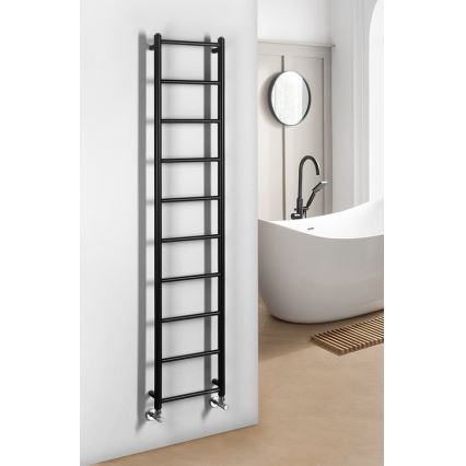 Sapho - Badrumsradiator DINA 334W 35x168 cm matt svart