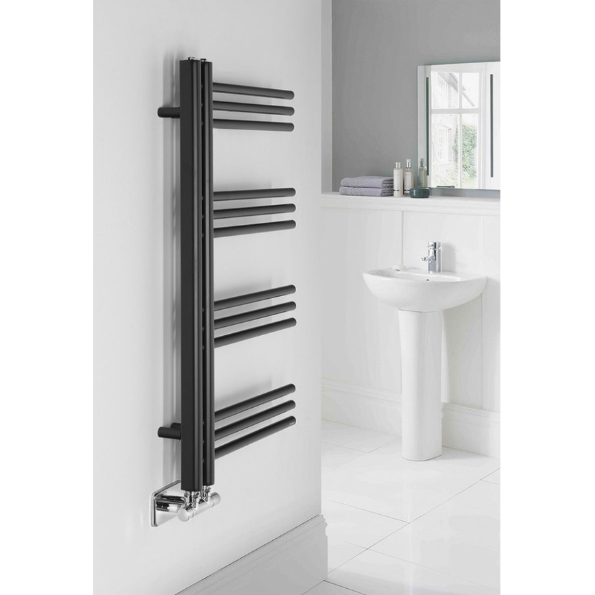 Sapho - Badrumsradiator DORLION 300W/230V 50x90 cm matt svart