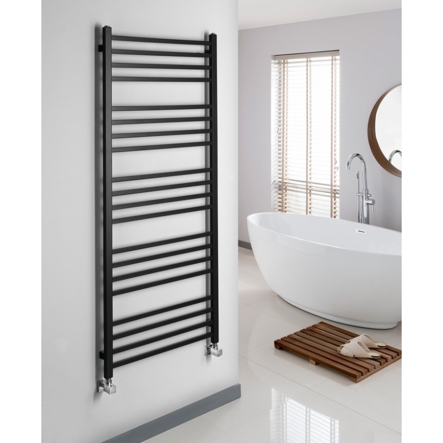 Sapho - Badrumsradiator METRO 557 W 60 x 151 cm matt svart