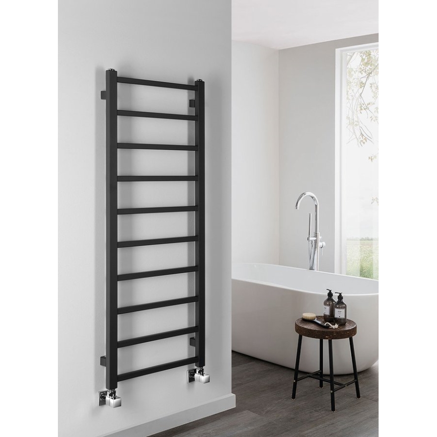 Sapho - Badrumsradiator METRO DOS 247W/230V 40x114 cm matt svart