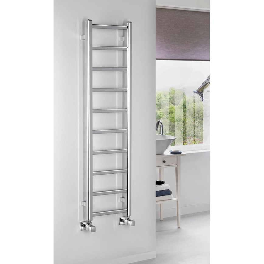 Sapho - Badrumsradiator METRO LIGHT 211W/230V 30x114 cm blank krom