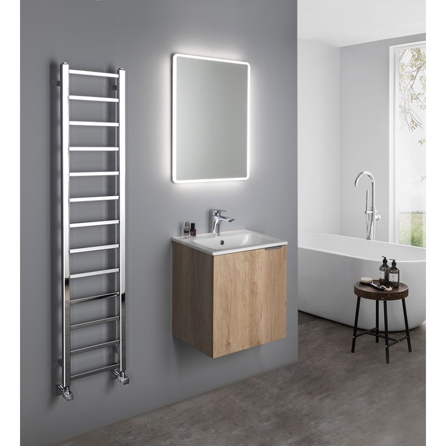 Sapho - Badrumsradiator METRO LIGHT 276 W/230 V, 30x150 cm, blank krom