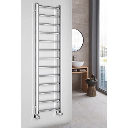 Sapho - Badrumsradiator METRO LIGHT 323W/230V 40x150 cm blank krom