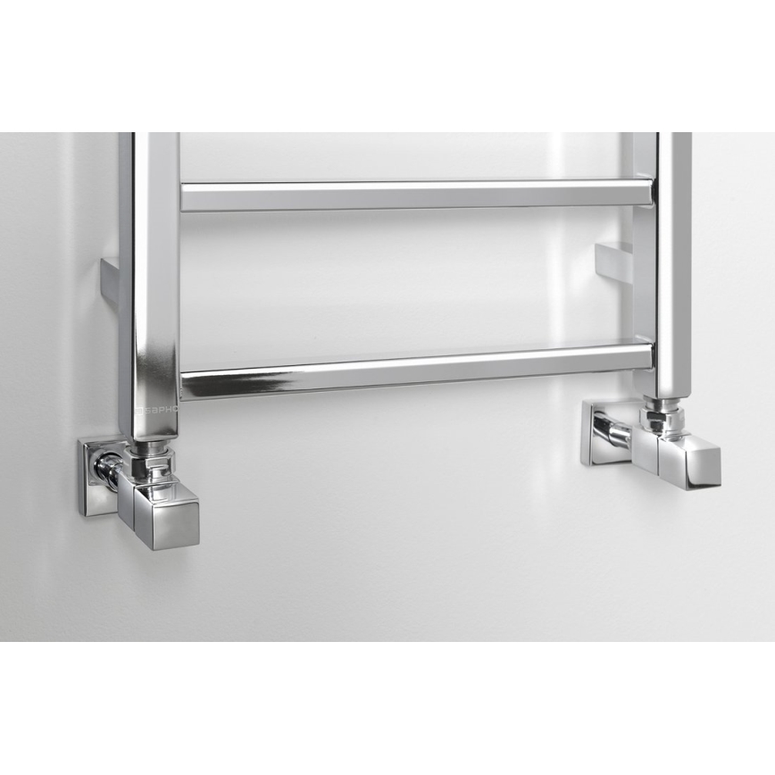 Sapho - Badrumsradiator METRO LIGHT 323W/230V 40x150 cm blank krom
