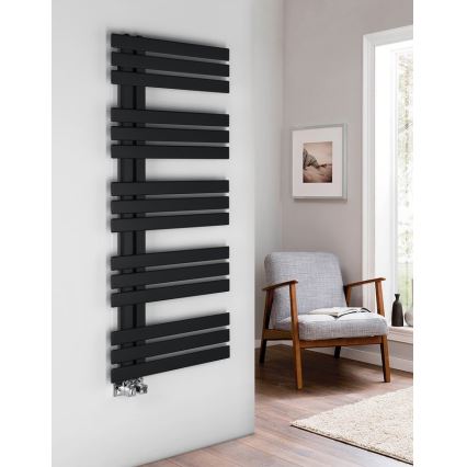 Sapho - Badrumsradiator SILVANA 561W/230V 50x123 cm matt svart