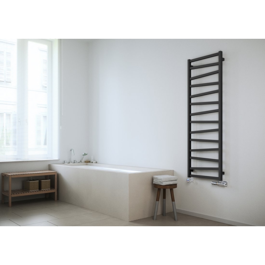 Sapho - Badrumsradiator ZIG 406W/230V 50x110 cm antracit