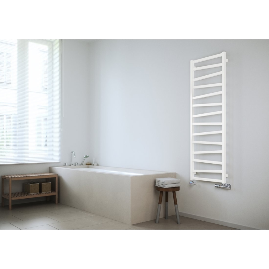 Sapho - Badrumsradiator ZIG 582W/230V 50x157 cm vit