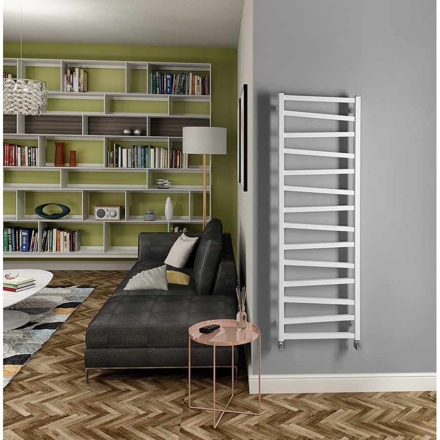 Sapho - Badrumsradiator ZIG 582W/230V 50x157 cm vit