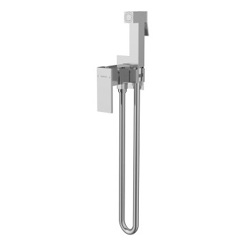 Sapho - Bidéblandare med dusch för dold installation CUBEMIX vinklat/skinande krom