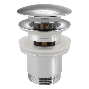 Sapho - Bottenventil för tvättställ Ø 6,7 cm, blank krom