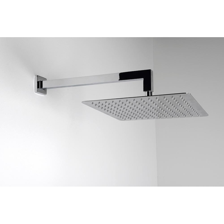 Sapho - Duscharm vinklat 40 cm skinande krom
