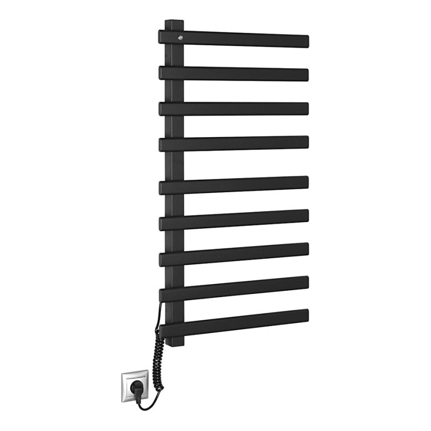 Sapho - Elektrisk handdukskena ELCOR 128W/230V 92 cm matt svart vänster