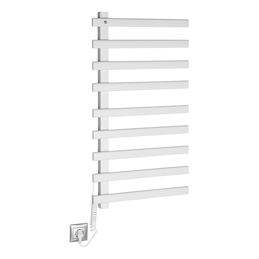 Sapho - Elektrisk handdukskena ELCOR 128W/230V 92 cm matt vit vänster