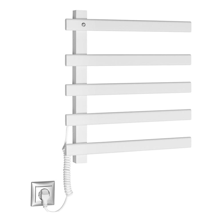 Sapho - Elektrisk handdukskena ELCOR 63W/230V 52 cm matt vit vänster