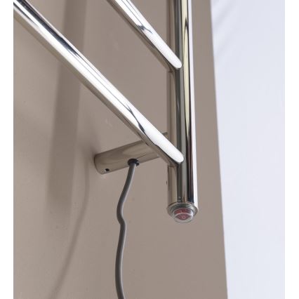 Sapho - Elektrisk handdukskena REDONDO 130W/230V 150 cm skinande krom rätt rund