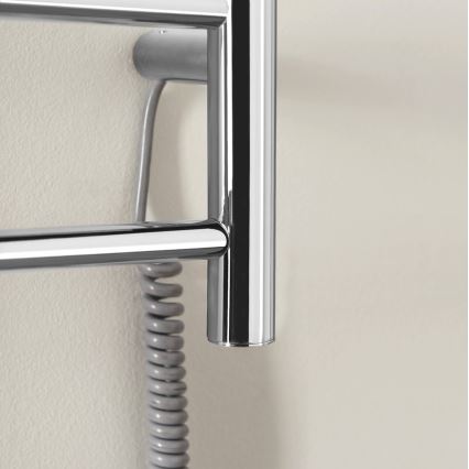 Sapho - Elektrisk handdukskena REDONDO 75W/230V 90 cm skinande krom rätt rund