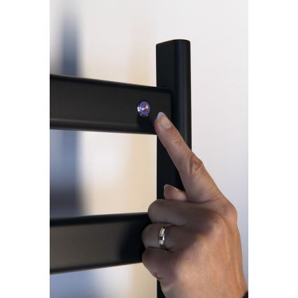 Sapho - Elektrisk handdukstork ELIAS 105W/230V 49x73 cm matt svart