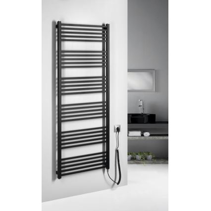 Sapho - Elektrisk handdukstork METRO-E 800W/230V 60x162 cm matt svart