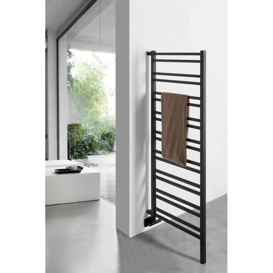 Sapho - Handdukstork METRO SPACE 525W/230V 55x143 cm matt svart