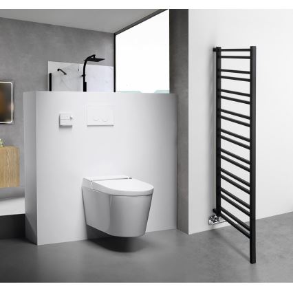 Sapho - Handdukstork METRO SPACE 525W/230V 55x143 cm matt svart