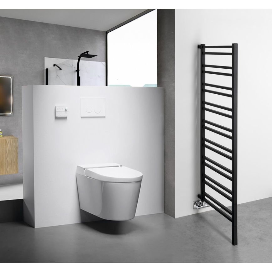 Sapho - Handdukstork METRO SPACE 525W/230V 55x143 cm matt svart