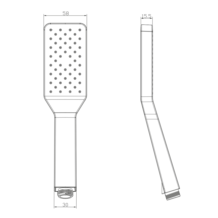 Sapho - Handhållen dush med self-cleaning system skinande krom
