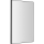 Sapho - Inramad spegel AROWANA 50x80 matt svart