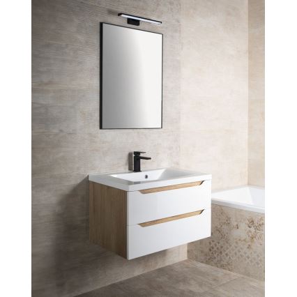 Sapho - Inramad spegel AROWANA 50x80 matt svart