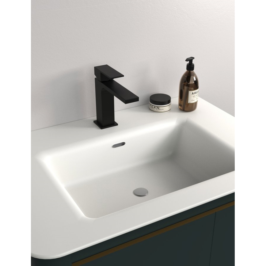 Sapho - Kran till handfat CUBEMIX 15,3 cm matt svart