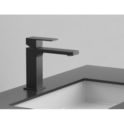Sapho - Kran till handfat CUBEMIX 15,3 cm matt svart