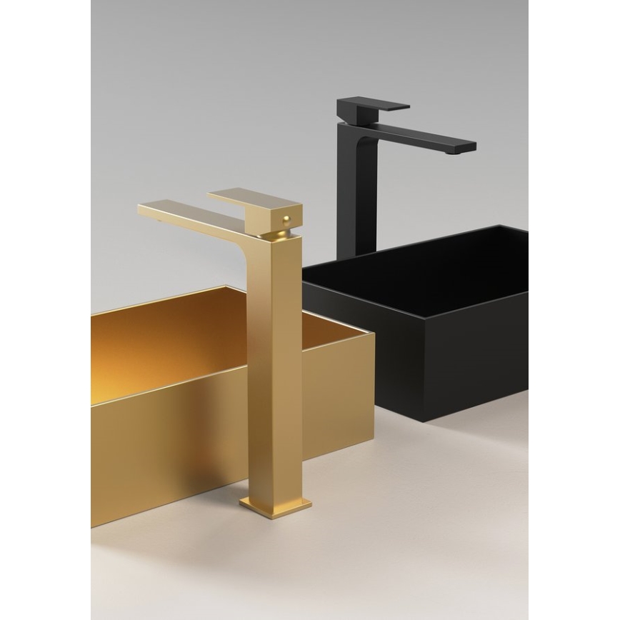 Sapho - Kran till handfat CUBEMIX 27,8 cm matt svart