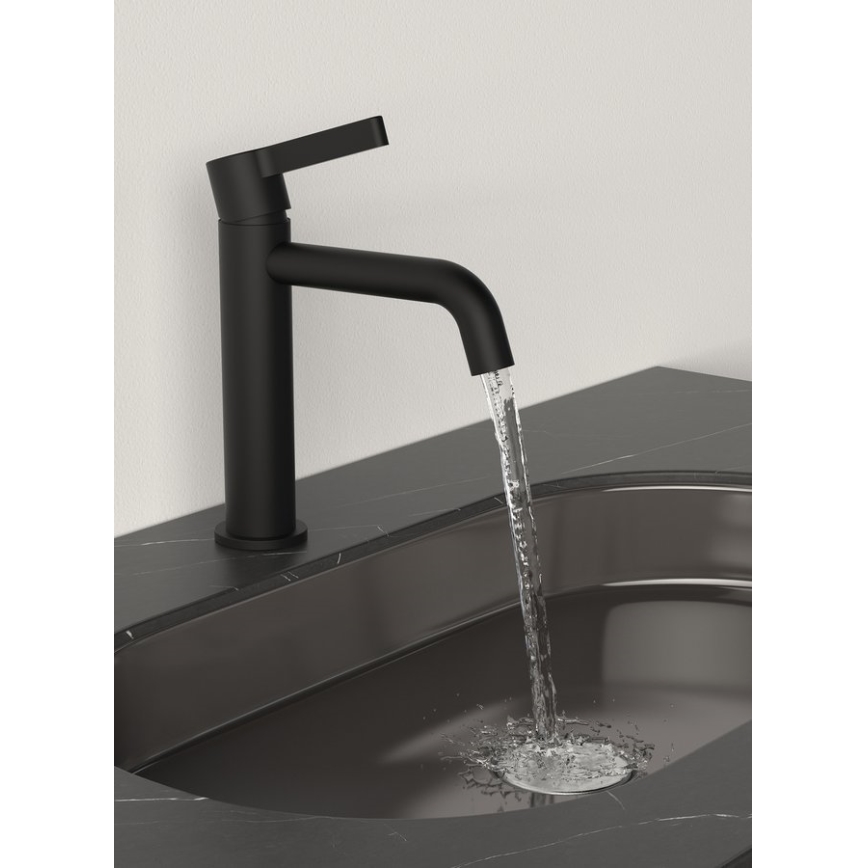 Sapho - Kran till handfat ICONIC 18,7 cm matt svart