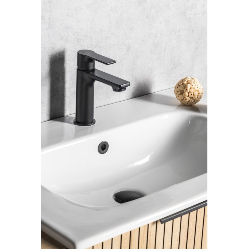 Sapho - Kran till handfat PAX 16,5 cm matt svart