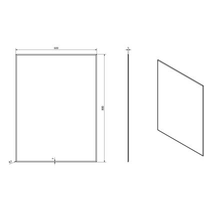 Sapho - Spegel ACCORD 60x80 cm