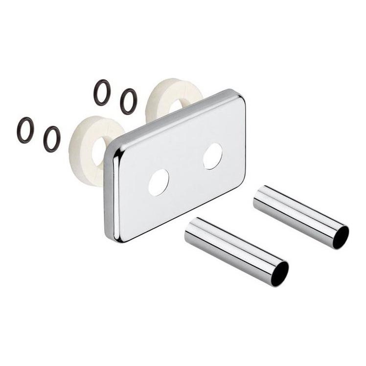 Sapho - Täckrosett för anslutningssats, blank krom