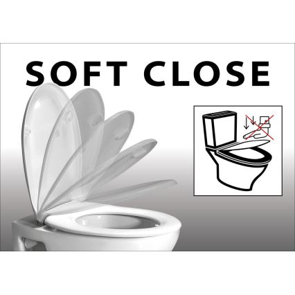Sapho - Toalettsits LISA SoftClose vit