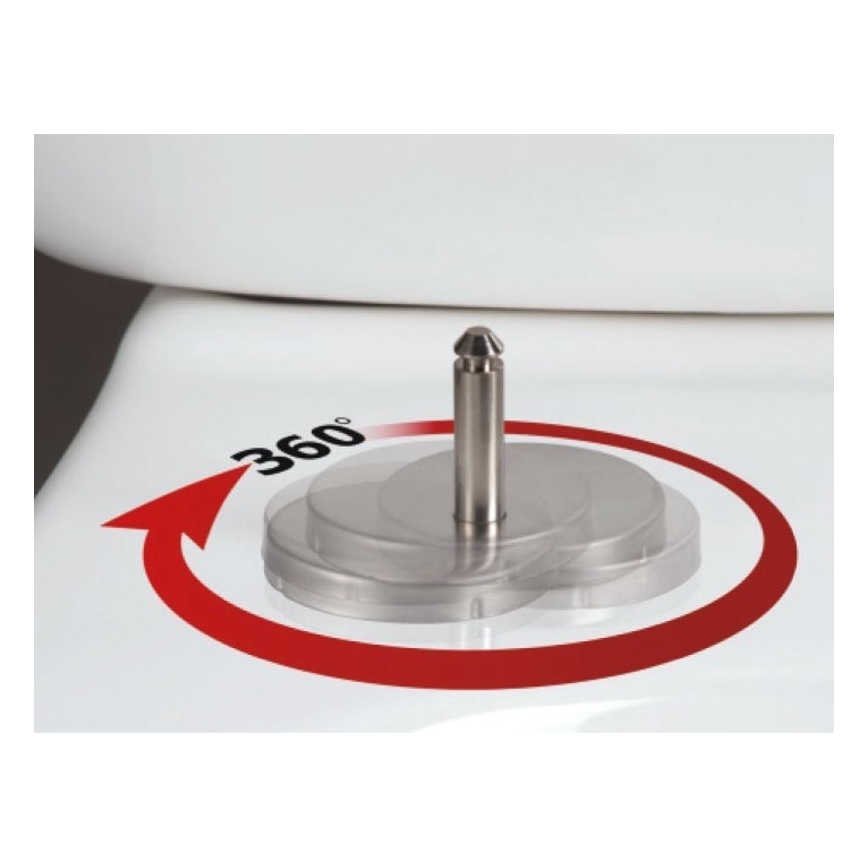 Sapho - Toalettsits SoftClose EDITA vit